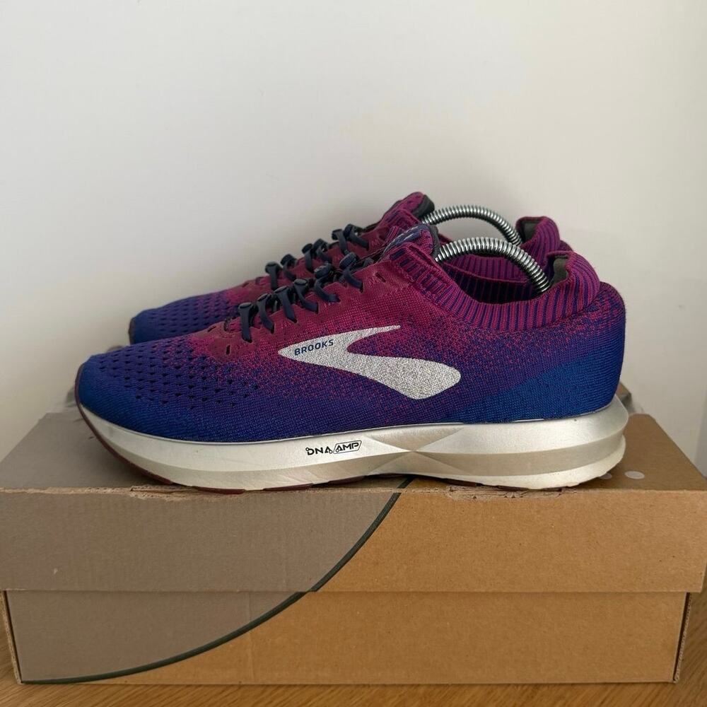 Brooks Levitate 2 ‘Magenta /Blue’ Women Running Sneakers- SZ 8 - Picture 2 of 12